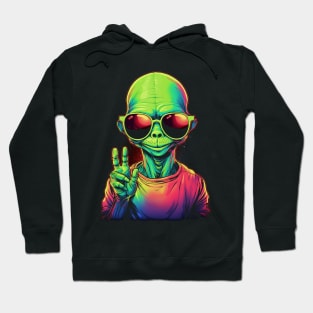 Cool Alien - we come in peace, chill! Hoodie